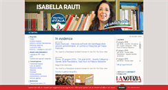 Desktop Screenshot of isabellarauti.it